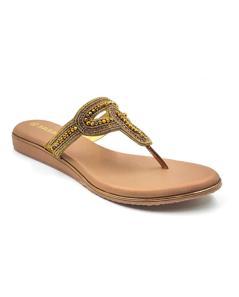 11539 Balujas Women Antic Flat Chappal