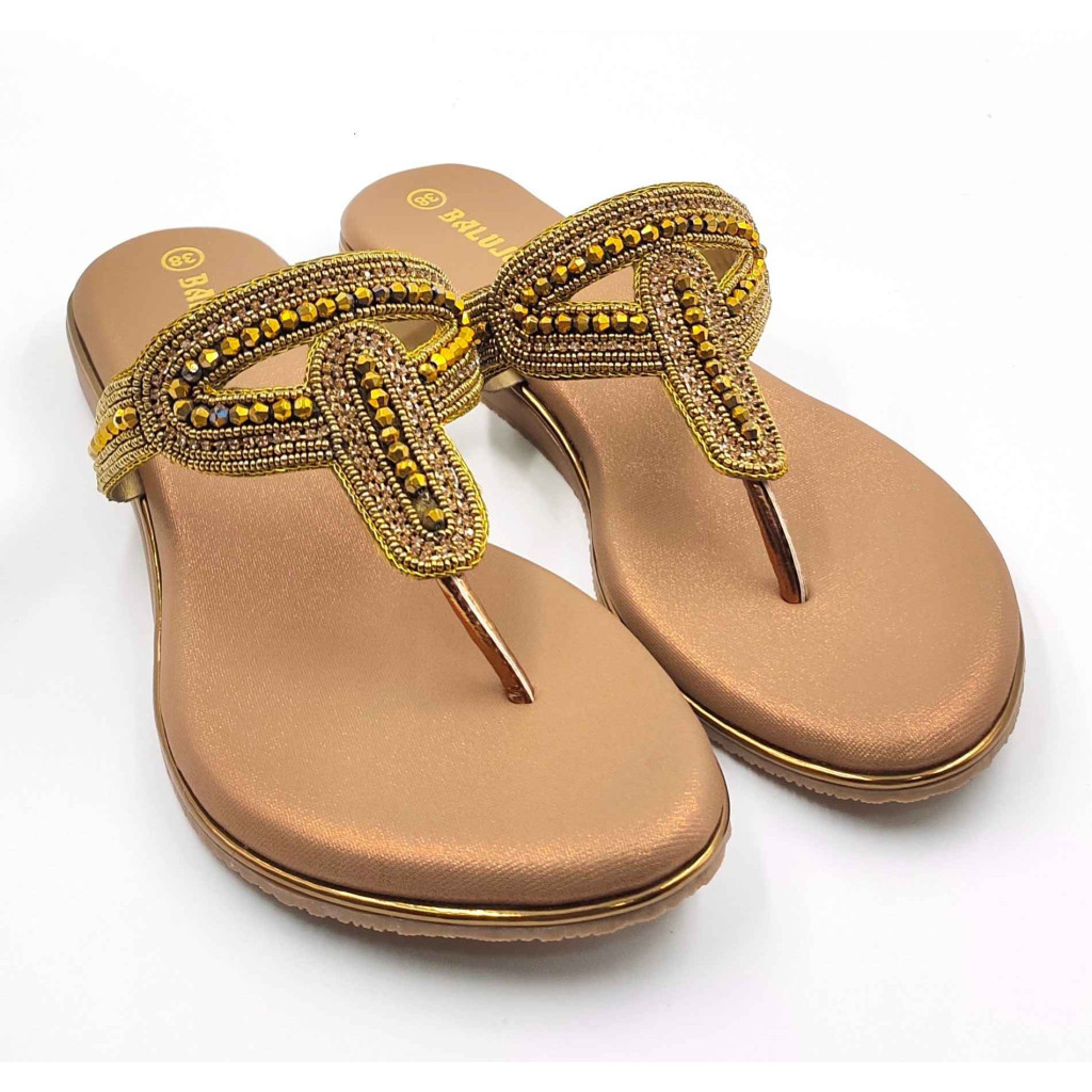 11539 Balujas Women Antic Flat Chappal
