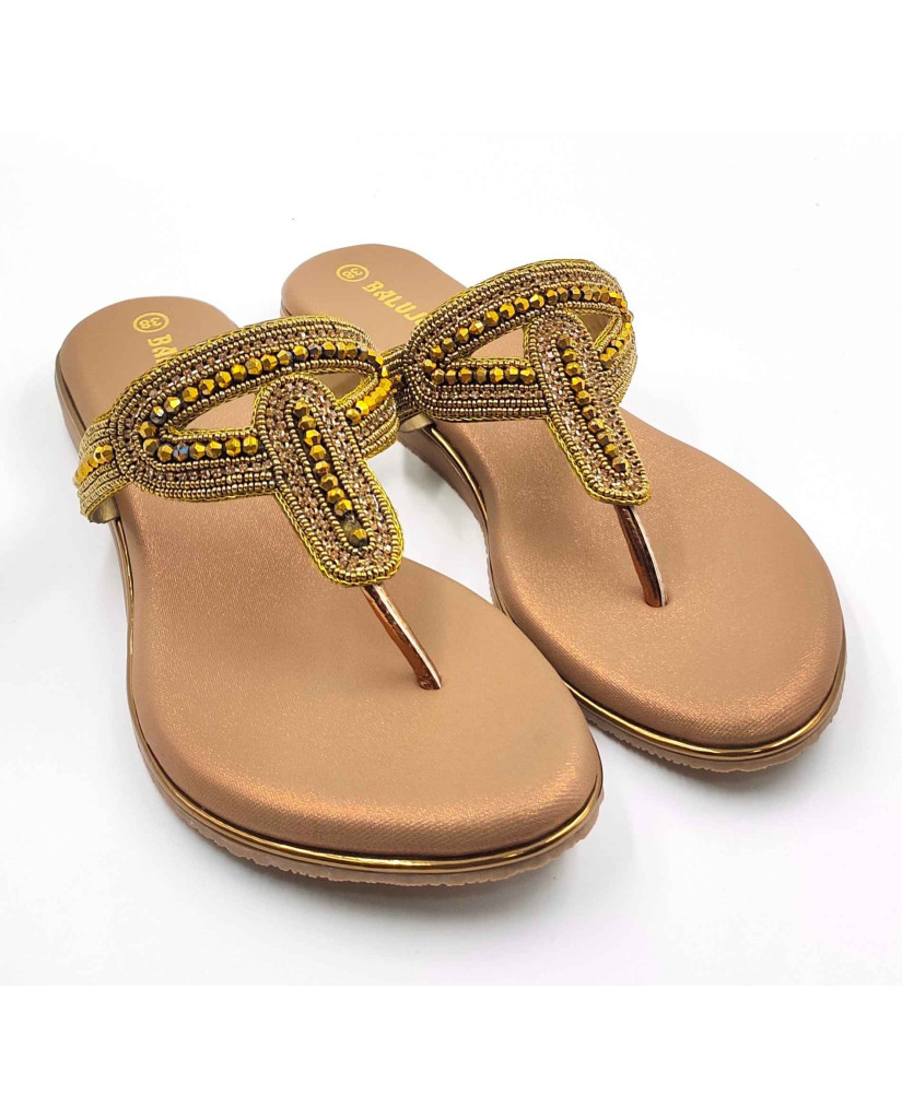 11539 Balujas Women Antic Flat Chappal