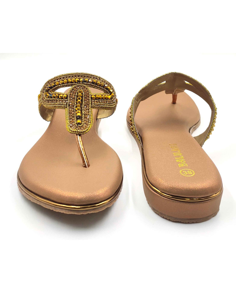 11539 Balujas Women Antic Flat Chappal