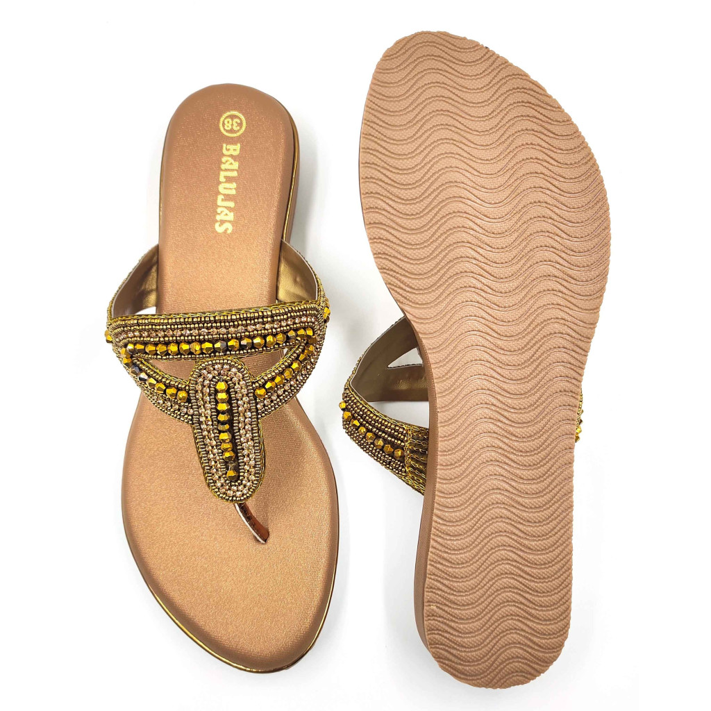 11539 Balujas Women Antic Flat Chappal