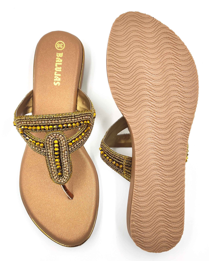 11539 Balujas Women Antic Flat Chappal