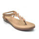 11708: Balujas Wedge heel Beige Ladies Sandals