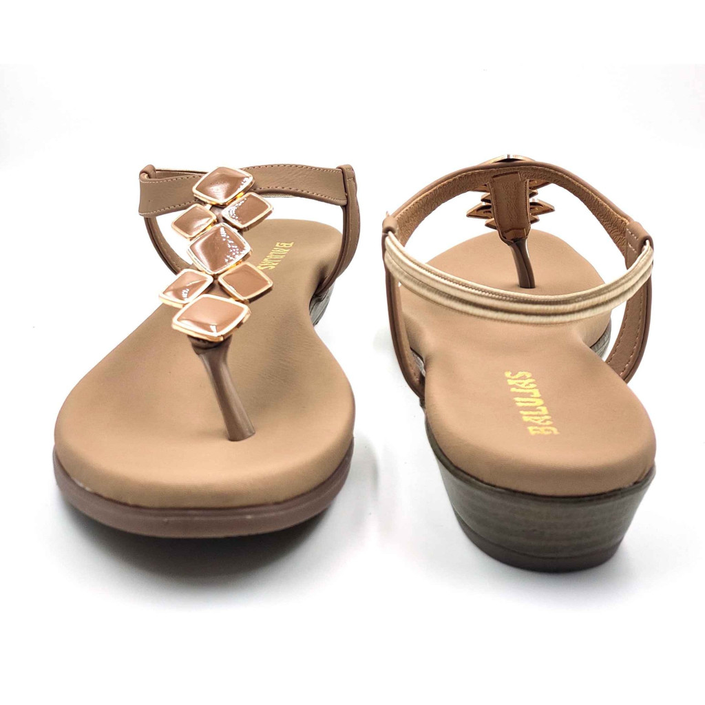 11708: Balujas Wedge heel Beige Ladies Sandals