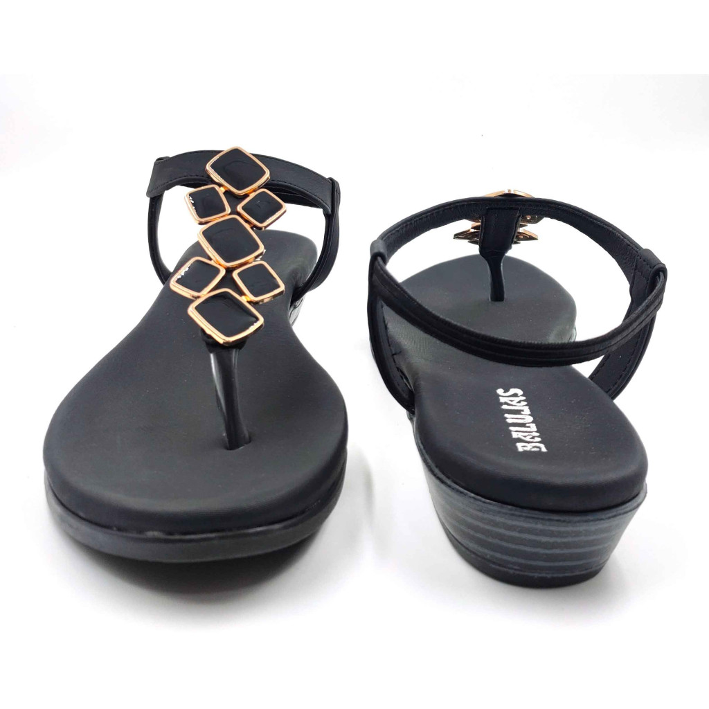 11708: Balujas Wedge heel Black Ladies Sandals 11708: Balujas Wedge heel Black Ladies Sandals