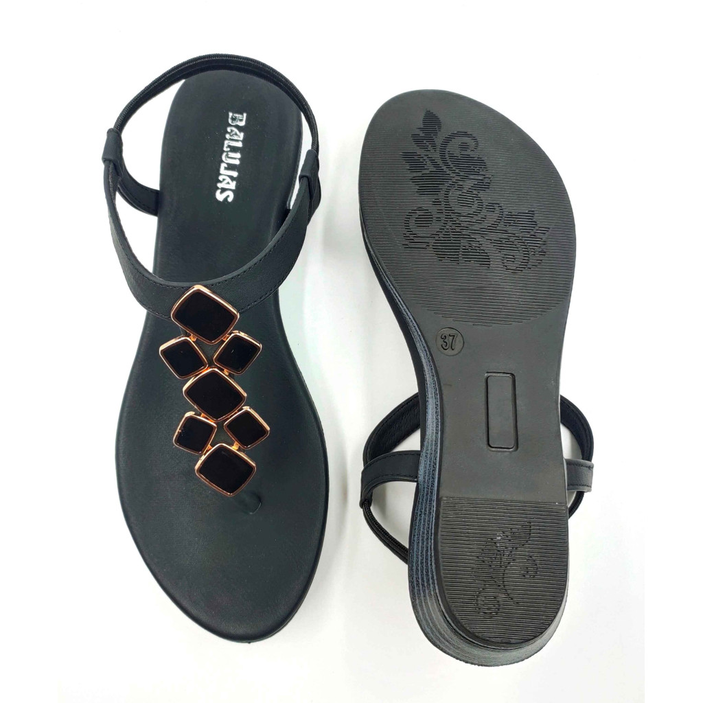 11708: Balujas Wedge heel Black Ladies Sandals 11708: Balujas Wedge heel Black Ladies Sandals