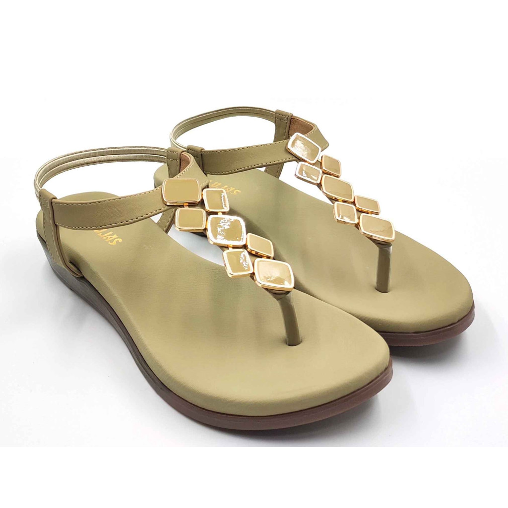 11708: Balujas Wedge heel Green Ladies Sandals