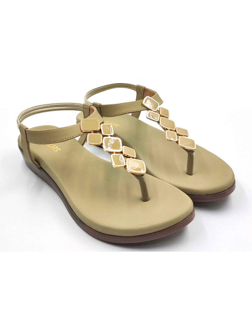 11708: Balujas Wedge heel Green Ladies Sandals