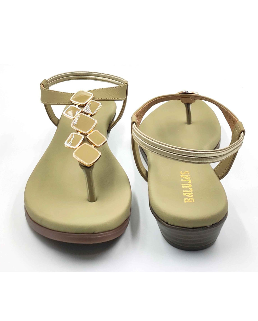 11708: Balujas Wedge heel Green Ladies Sandals