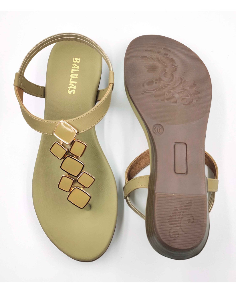 11708: Balujas Wedge heel Green Ladies Sandals