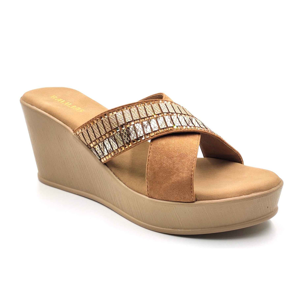 11964 Balujas Antic Wedge Heel Ladies Slippers