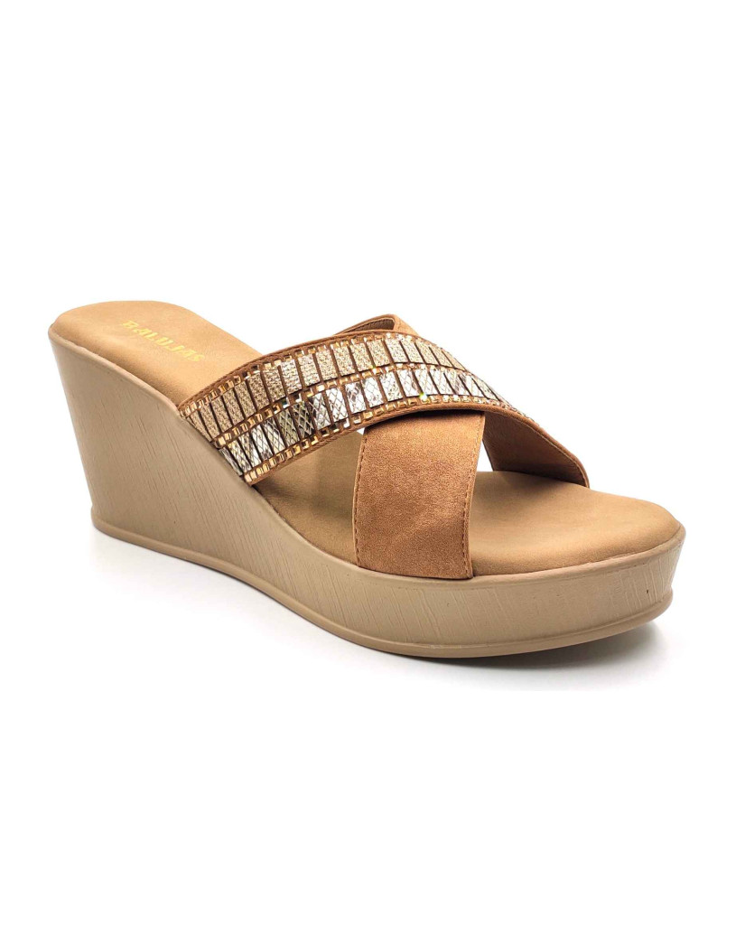 11964 Balujas Antic Wedge Heel Ladies Slippers
