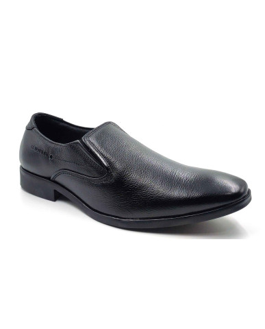2343 Balujas Man's Black Slip on Shoes