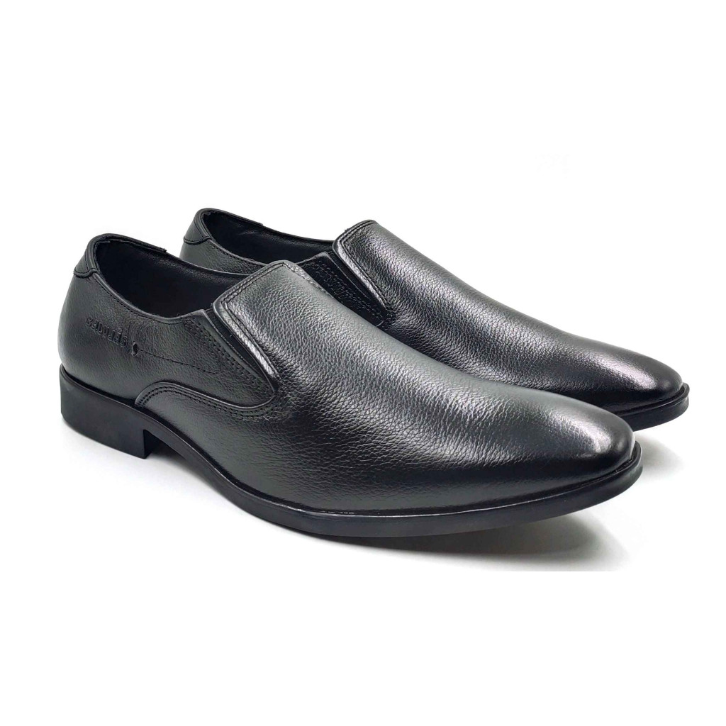 2343 Balujas Man's Black Slip on Shoes