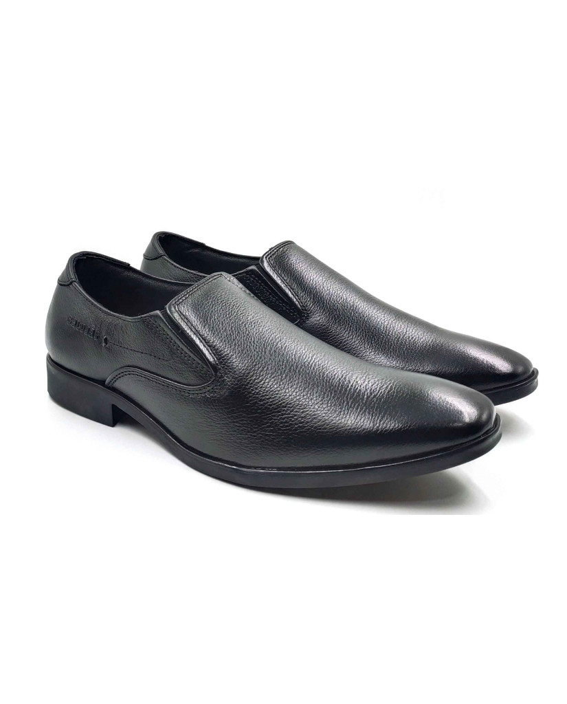2343 Balujas Man's Black Slip on Shoes