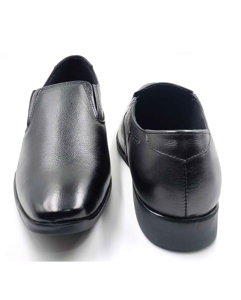 2343 Balujas Man's Black Slip on Shoes