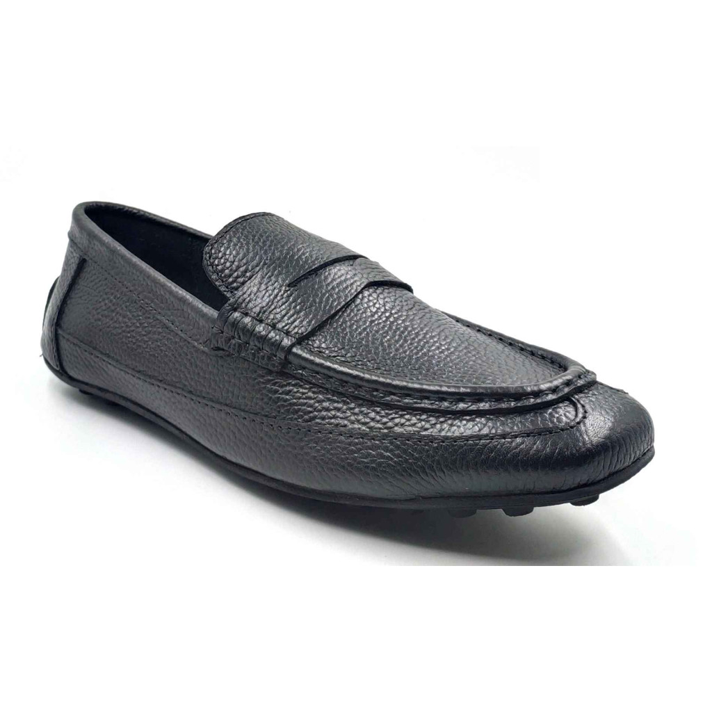 N-5 Balujas Man's Black Comfort Moccasins