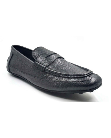 N-5 Balujas Man's Black Comfort Moccasins