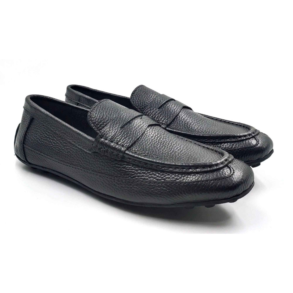N-5 Balujas Man's Black Comfort Moccasins