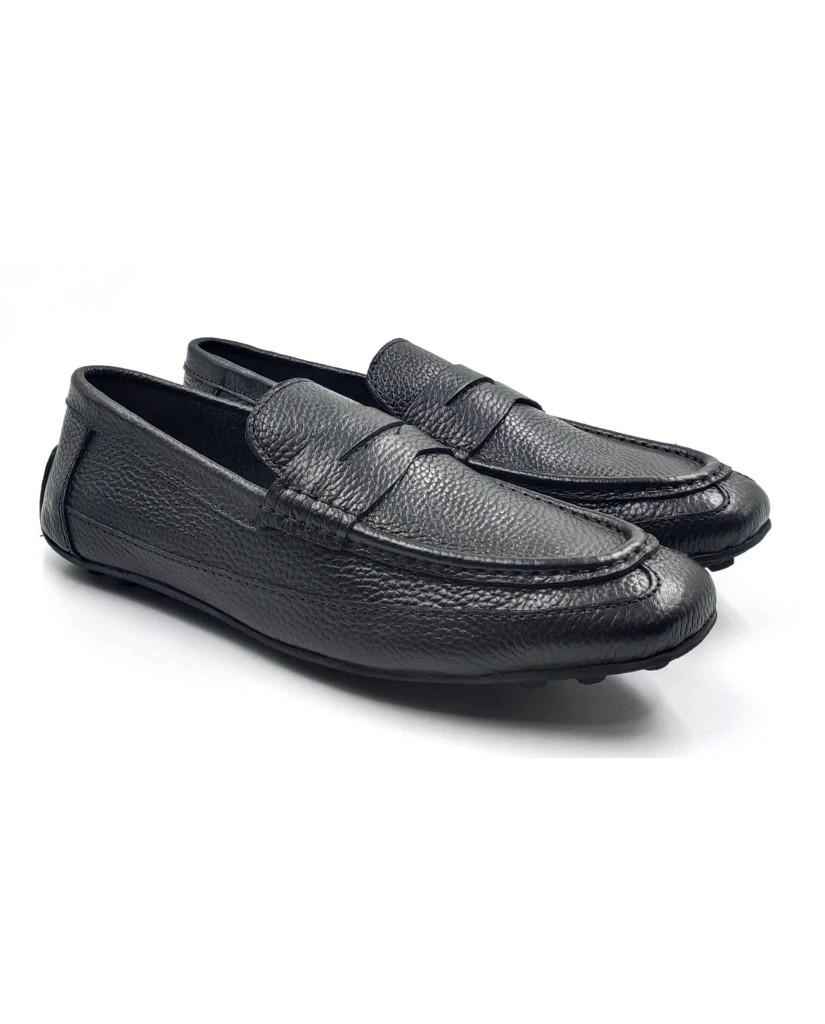 N-5 Balujas Man's Black Comfort Moccasins