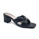 07238: Balujas Women's Black Block Heel Sandal