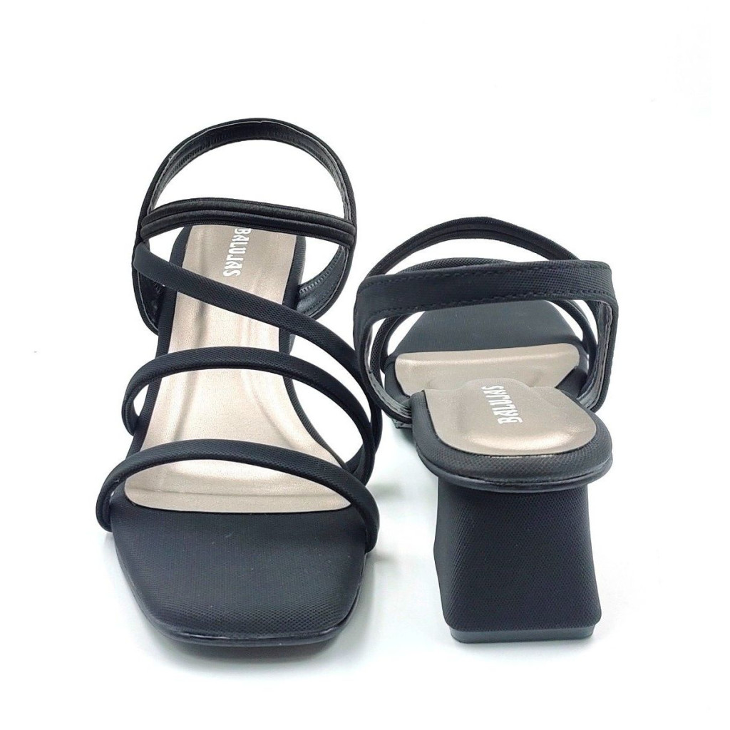 07246 : Balujas Ladies Black Block Heel Sandal