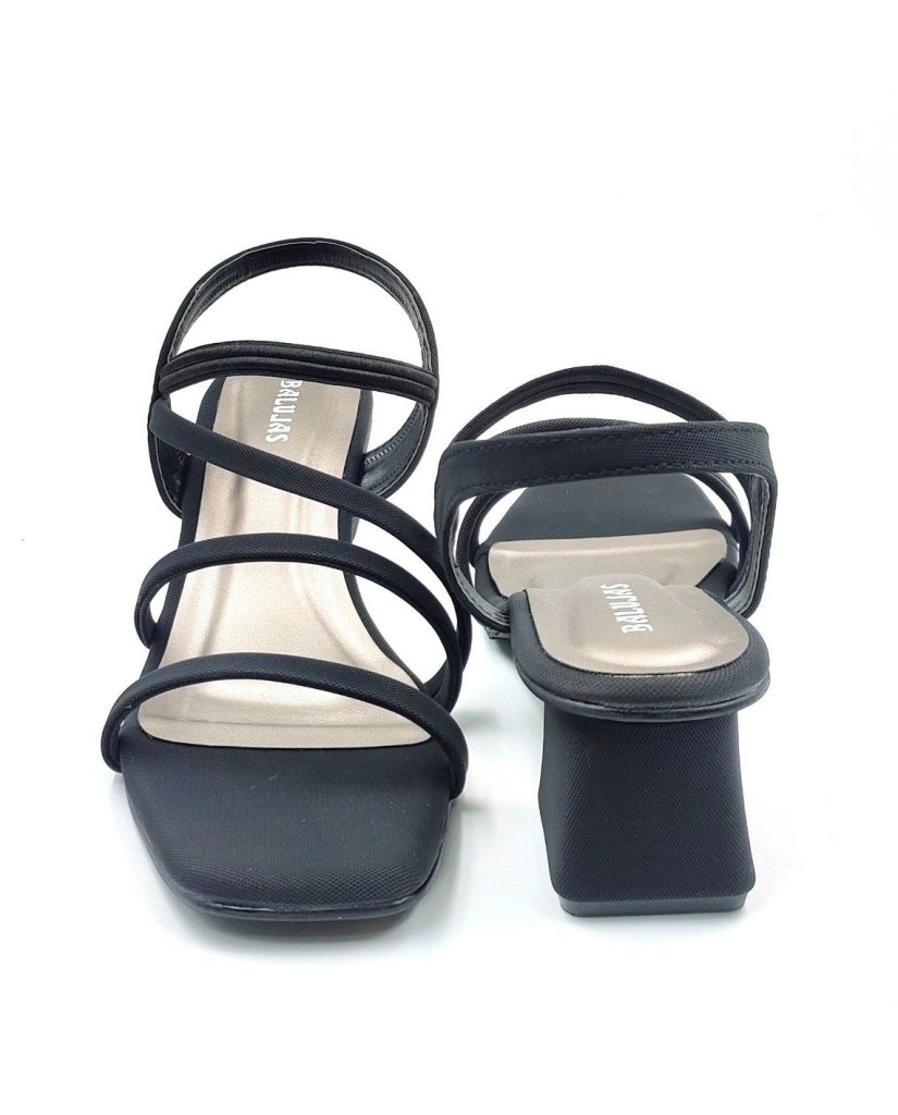 07246 : Balujas Ladies Black Block Heel Sandal