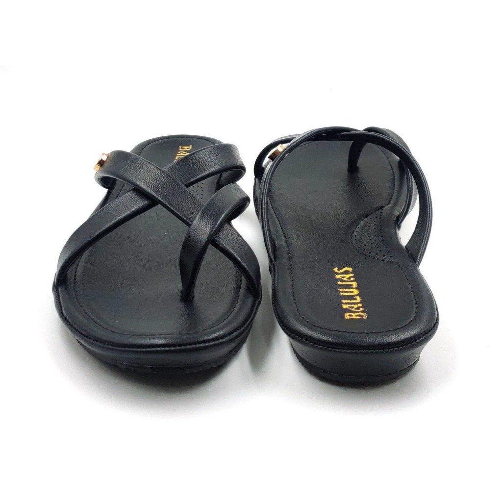 10-239: Balujas Black Flat Slipper 10-239: Balujas Black Flat Slipper