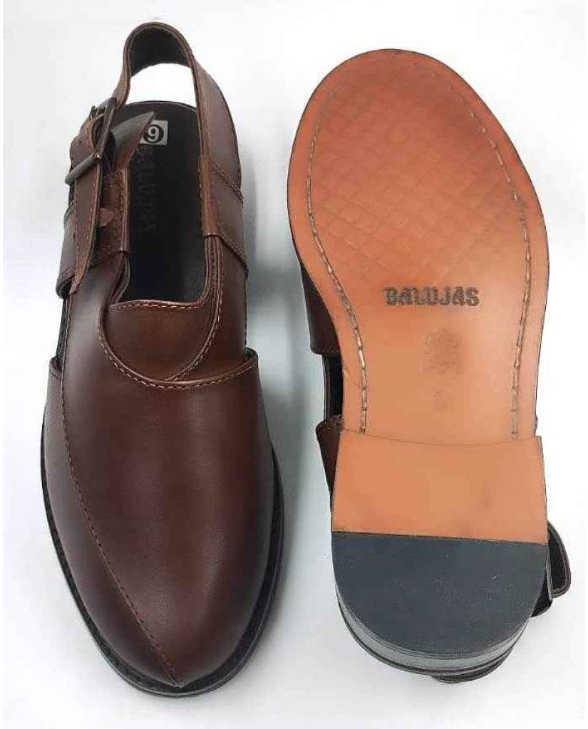 1082 : Balujas Tan Leather Peshawari