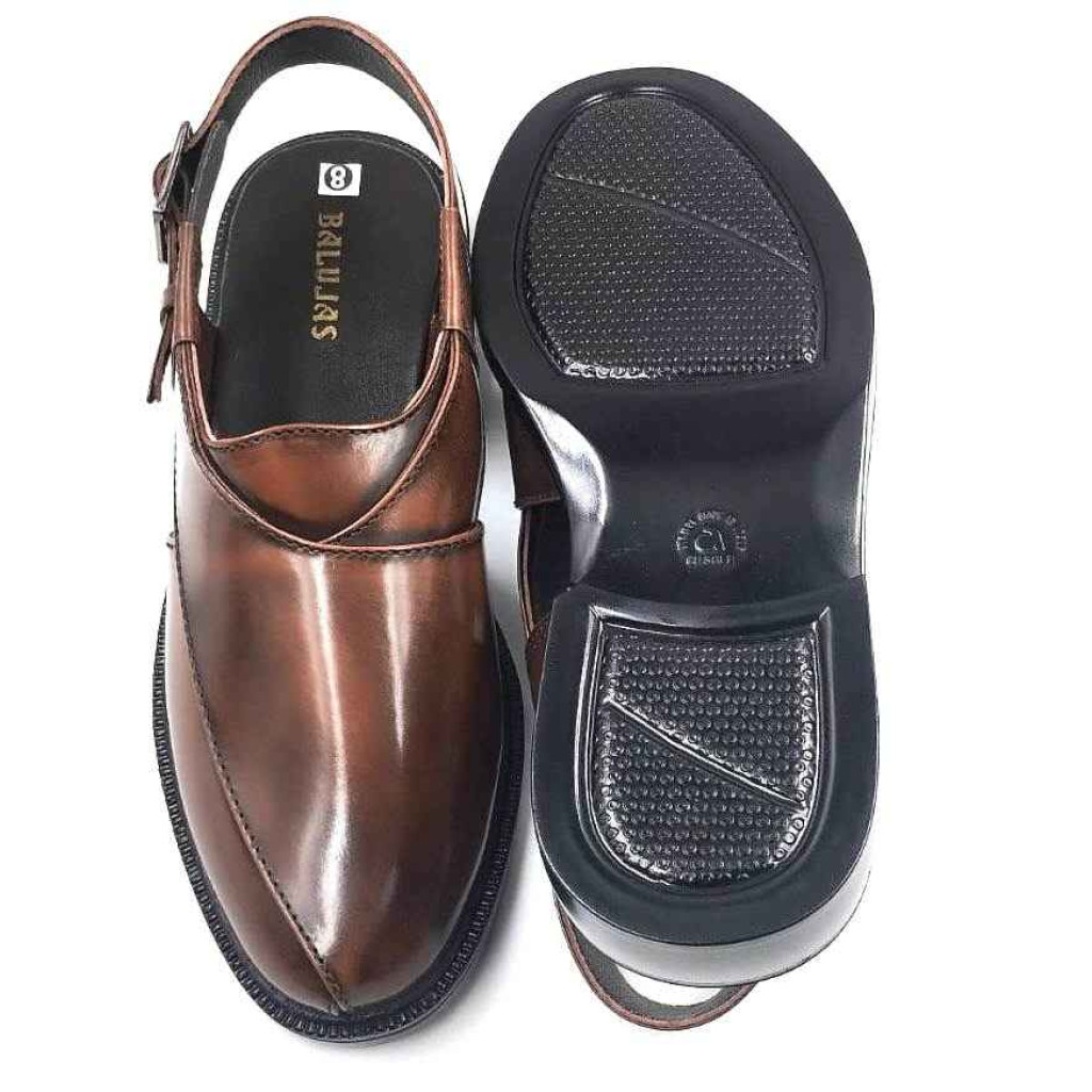 1091: Balujas Tan Leather Peshawari