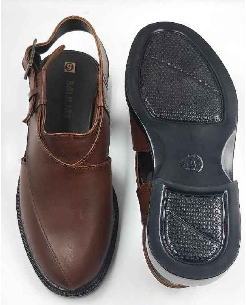1092: Balujas Tan Leather Peshawari
