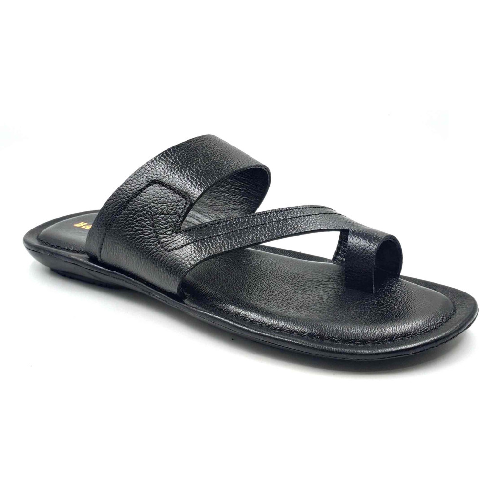 101 Balujas Men Black Slippers