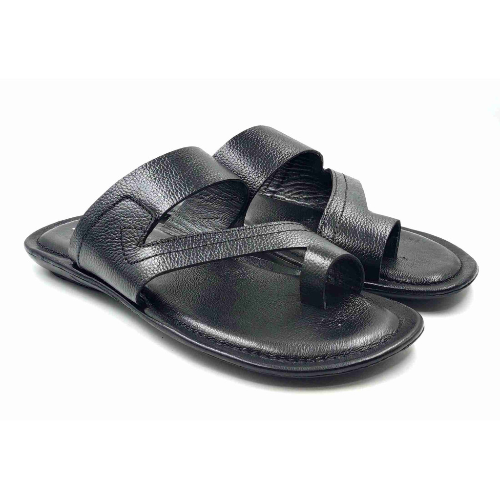 101 Balujas Men Black Slippers