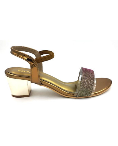S46-115 : Balujas Antiq Block Heel Ladies Sandal