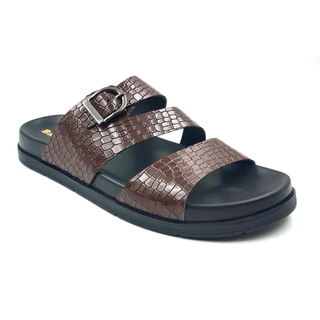 1303: Balujas Men Brown Comfort Slippers