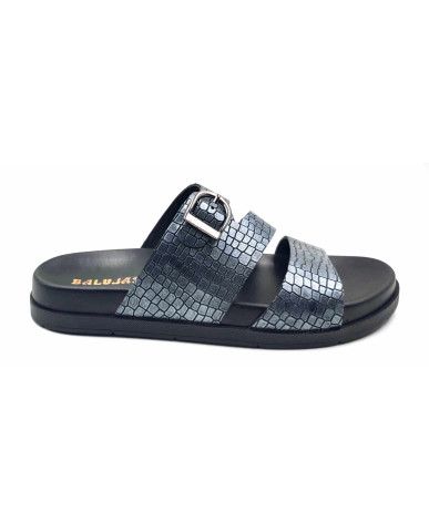 1303: Balujas Men Grey Comfort Slippers