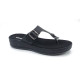 11382: Balujas Black Mid Heel Slipper 11382: Balujas Black Mid Heel Slipper