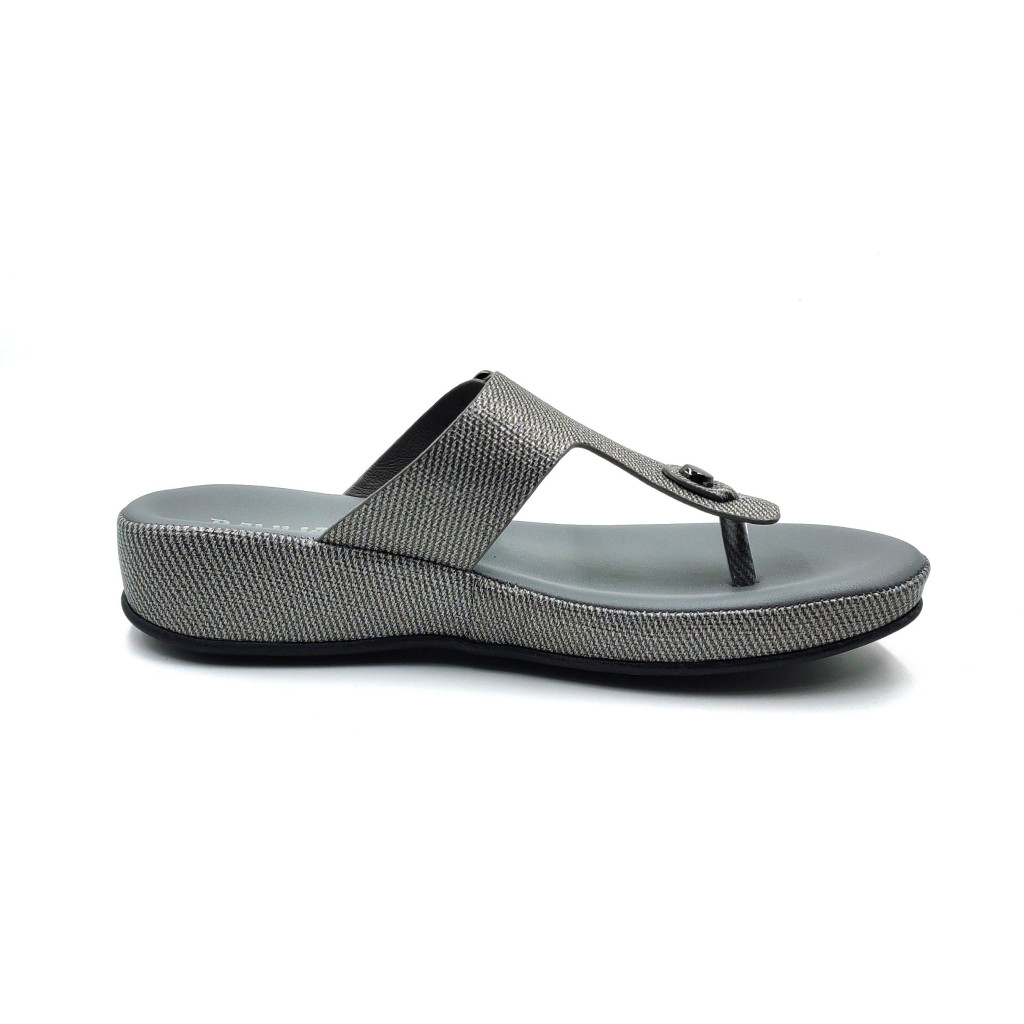 11382: Balujas Gunmetal Mid Heel Slipper 11382: Balujas Gunmetal Mid Heel Slipper