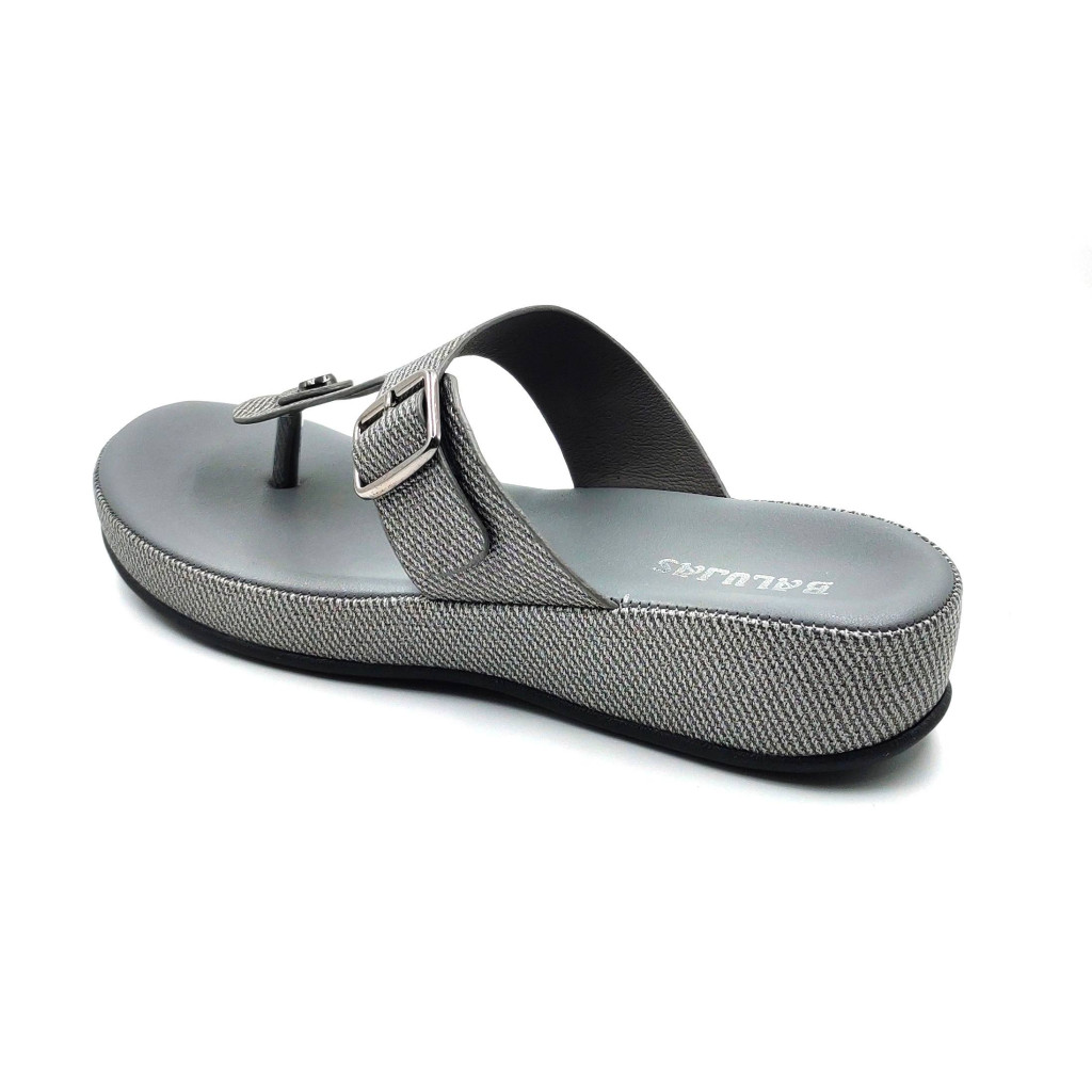 11382: Balujas Gunmetal Mid Heel Slipper 11382: Balujas Gunmetal Mid Heel Slipper