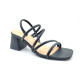 4030: Balujas Women's Black Chunky Heel Sandal