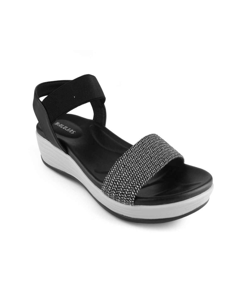 10998: Balujas Women's Black Sandal 