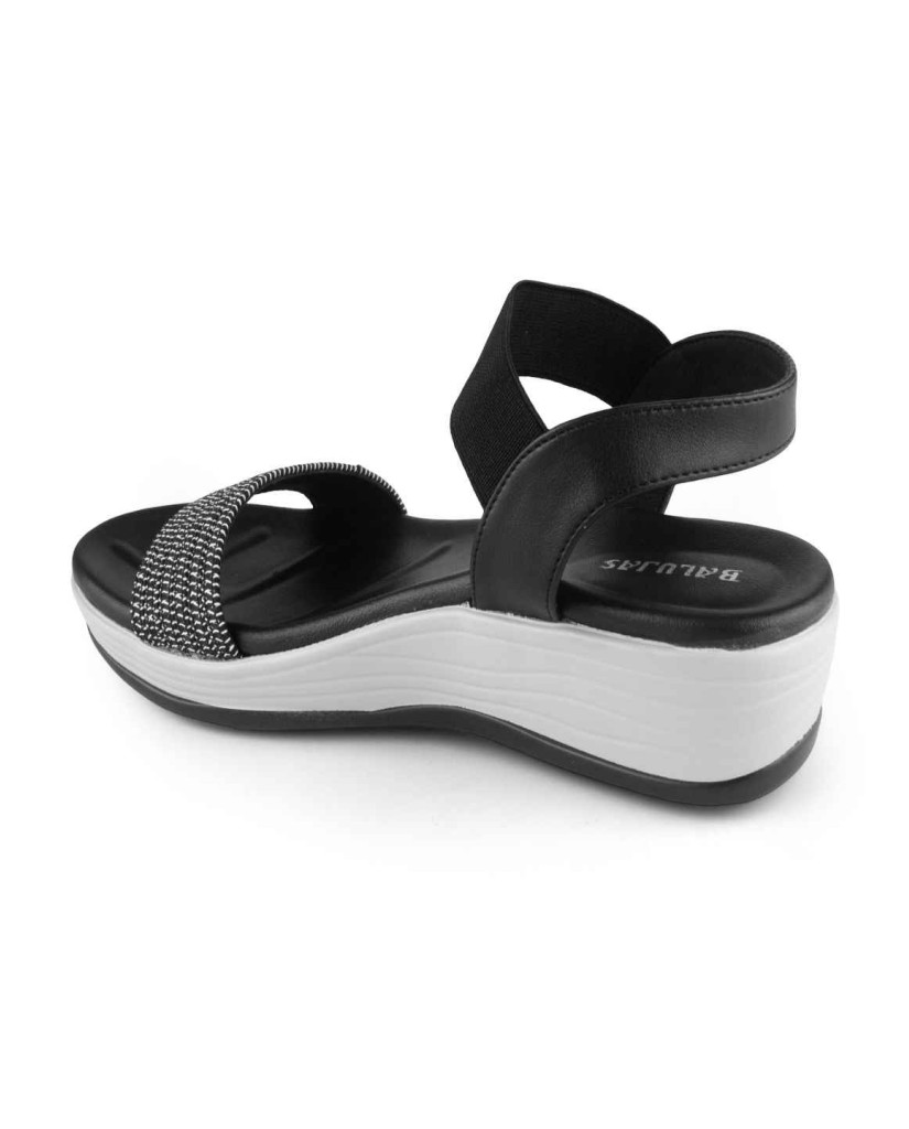 10998: Balujas Women's Black Sandal 