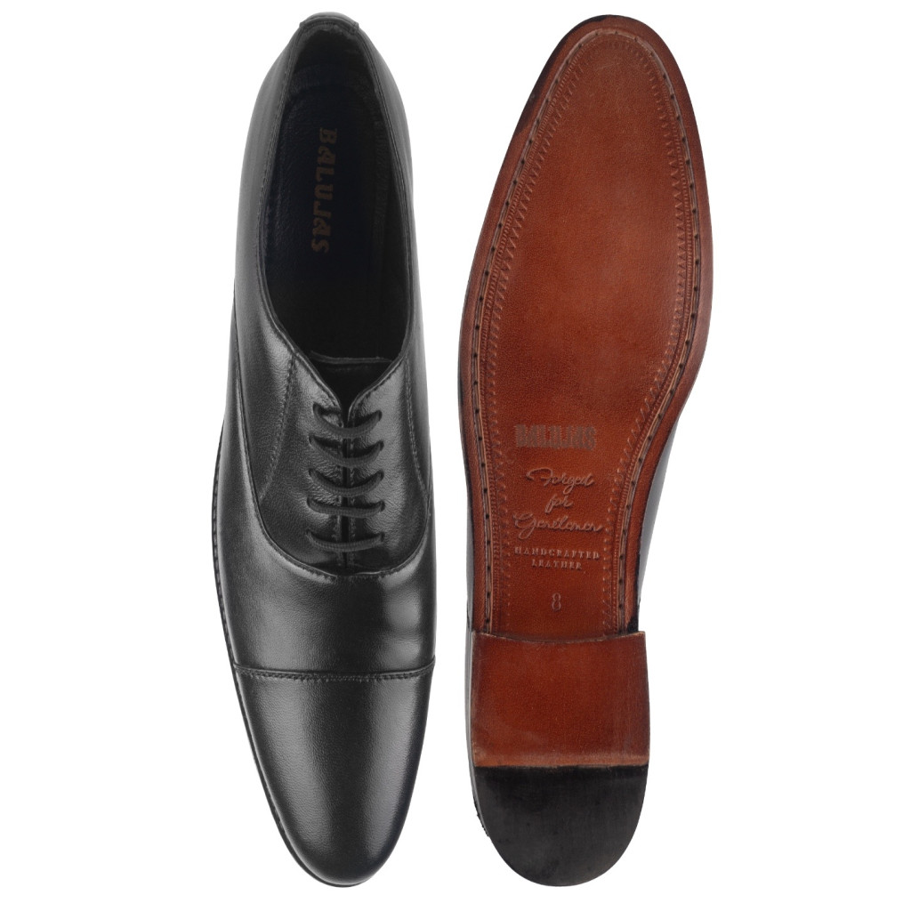 1081 Balujas Men Black Oxford Shoes