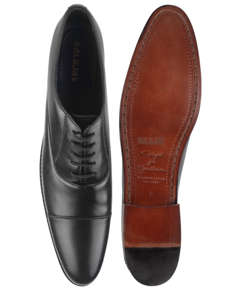 1081 Balujas Men Black Oxford Shoes