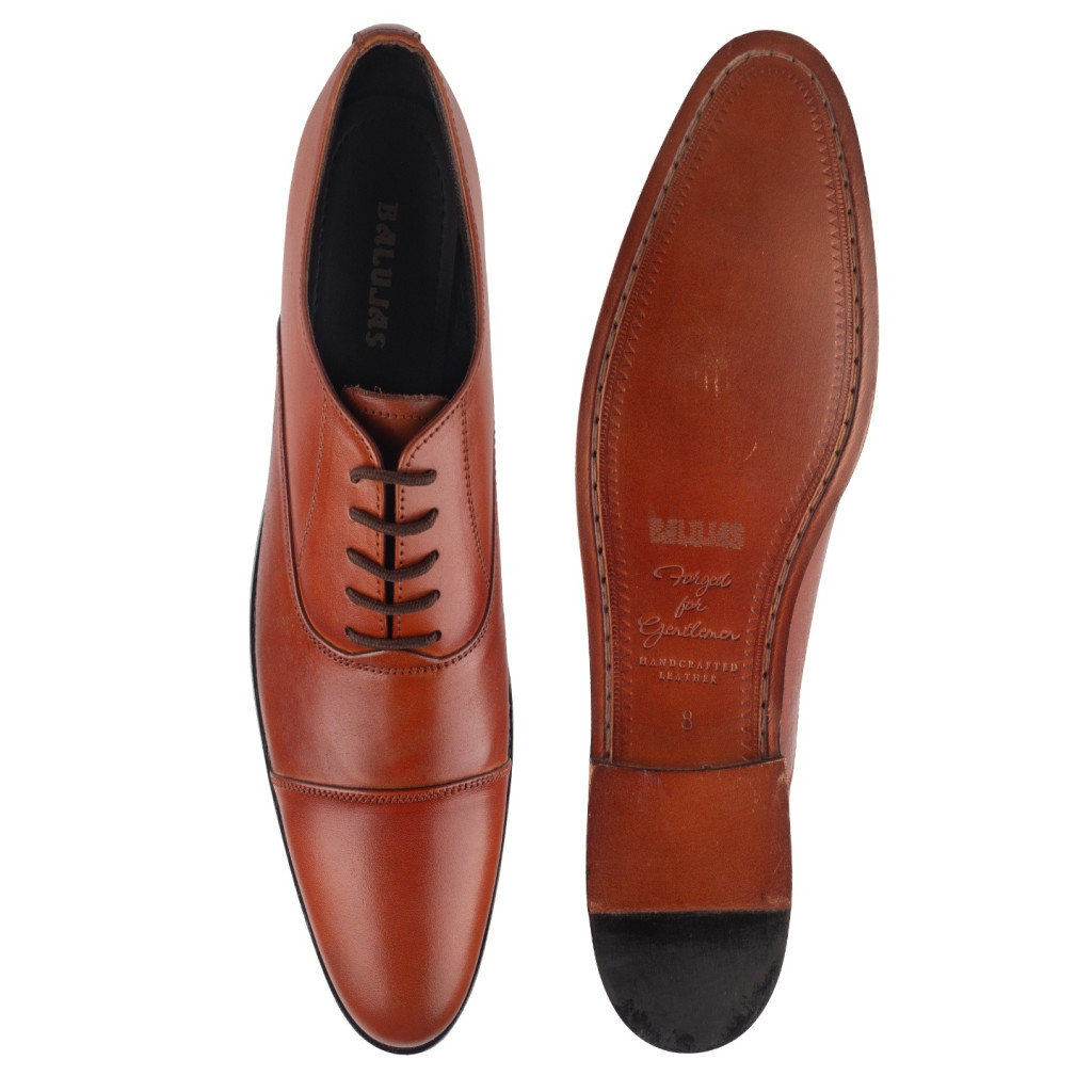 1081 Balujas Men Tan Oxford Shoes