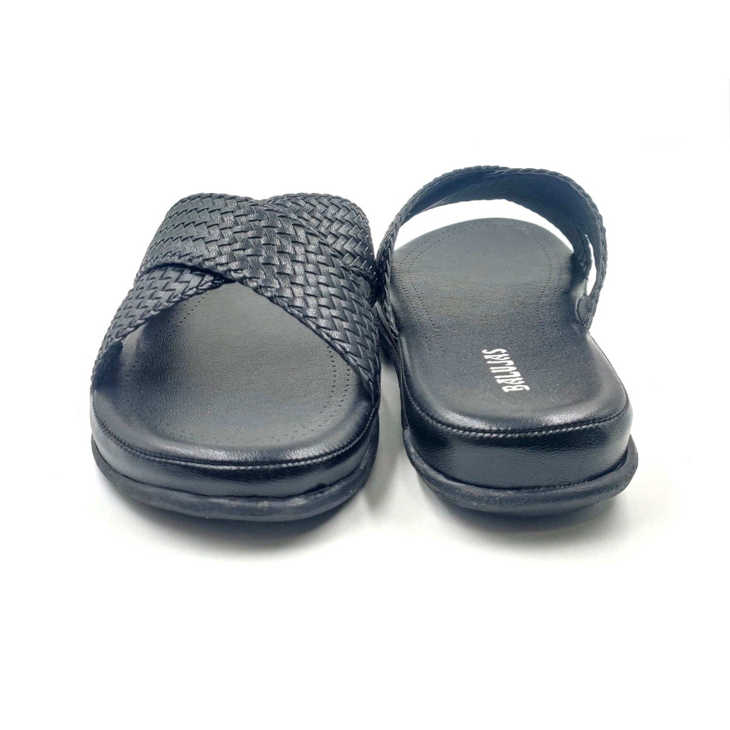 SW-01: Balujas Black Flat Slipper