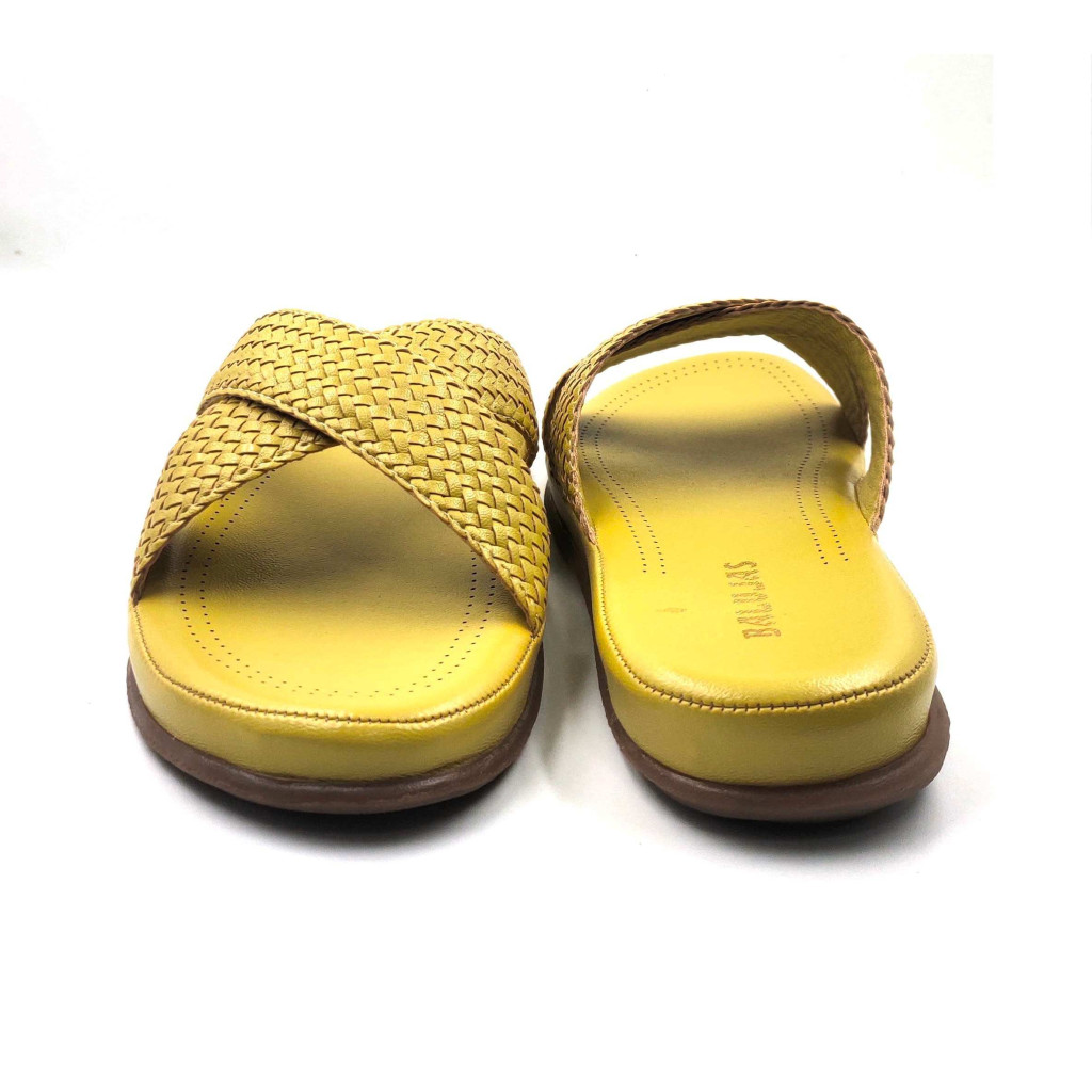 SW-01: Balujas Mustard Flat Slipper