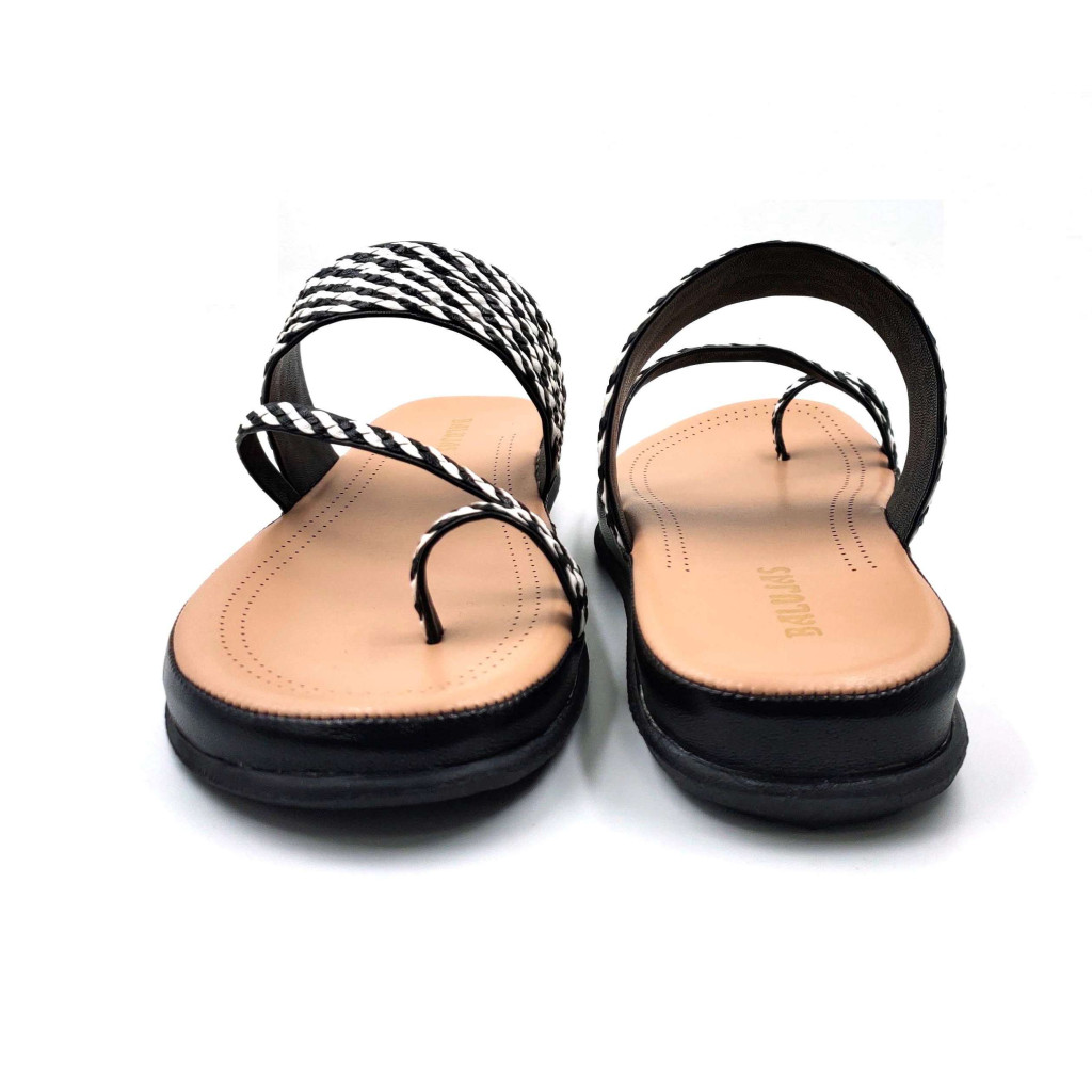 SW-04: Balujas Black Flat Slipper