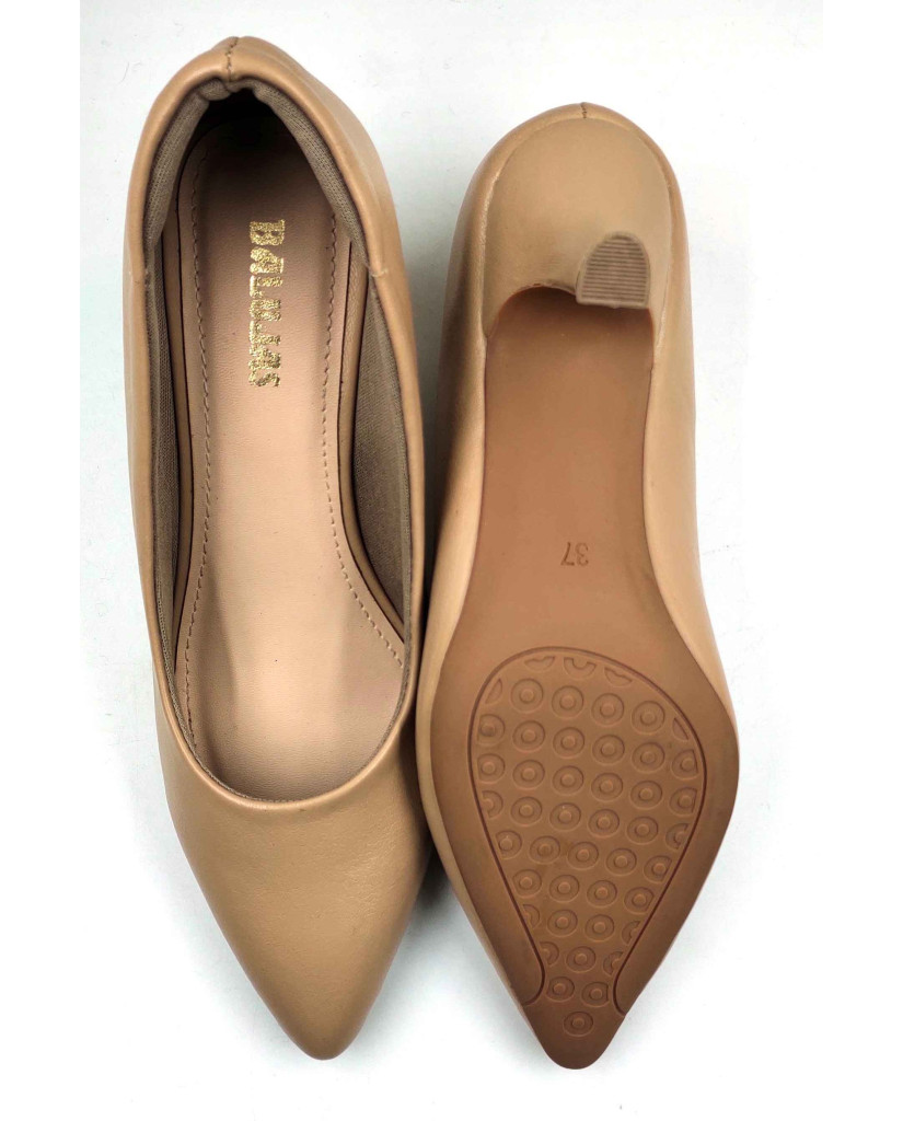 AR0002: Balujas Beige Kitten Heel 