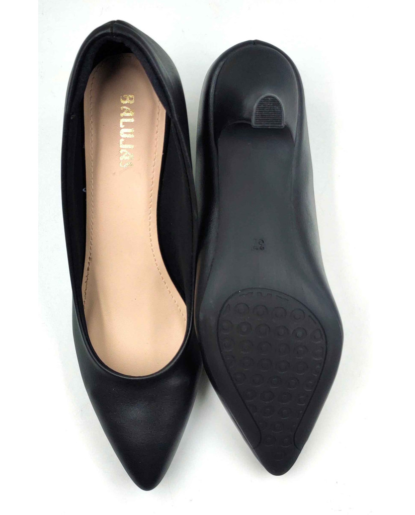 AR0002: Balujas Black Kitten Heel 